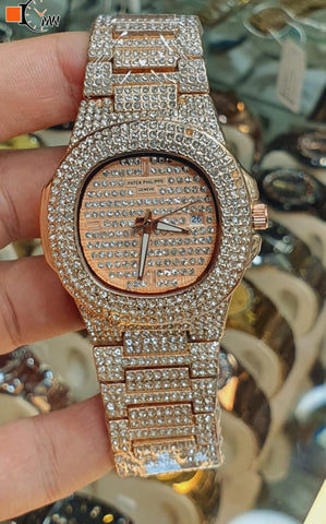 PATEK PHLIPPE DATE WORKING STAINLESS STEEL CHAIN