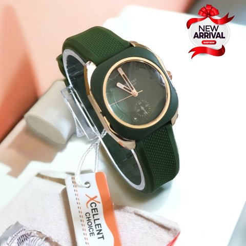 XCELLENT LADIES RUBBER STRAP WATCH