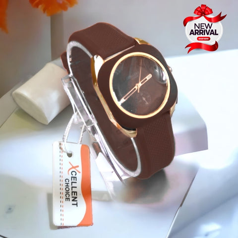 XCELLENT LADIES RUBBER STRAP WATCH