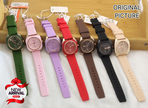 XCELLENT LADIES RUBBER STRAP WATCH