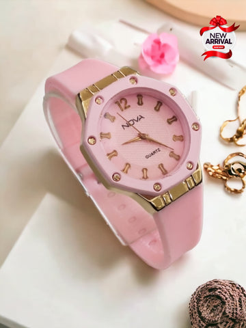 Premium Ladies Rubber Strap Watch