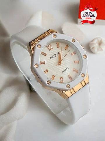 Premium Ladies Rubber Strap Watch