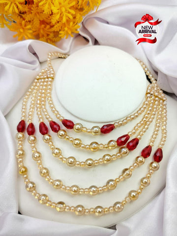 New arrival Beautiful China pearls 5 layers mala