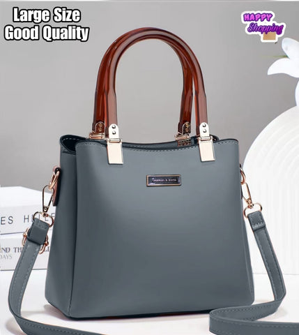Charles & Keith High Quality Shoulder Bag  For Girls With Imported Acrylic Handle