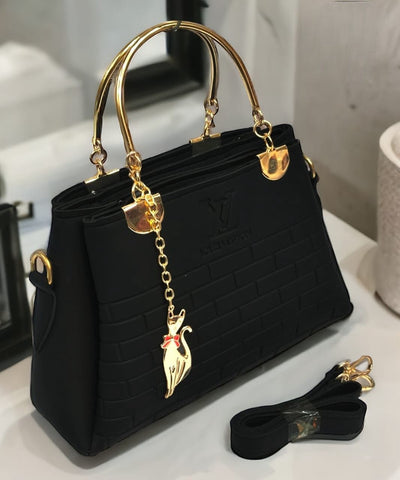 3 Zipper L.V High Quality  Bags With Imported Keychain