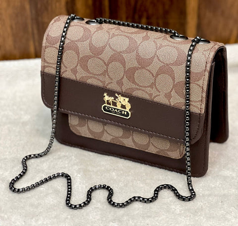 Aaa Quality  Coach Girls Crossbody With Long Chain.