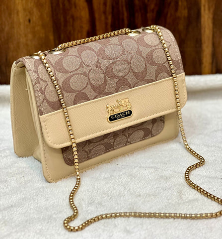 Aaa Quality  Coach Girls Crossbody With Long Chain.