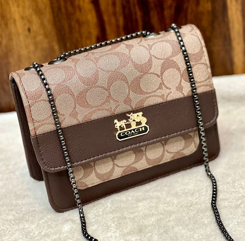 Aaa Quality  Coach Girls Crossbody With Long Chain.