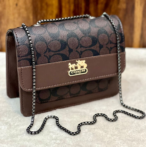 Aaa Quality  Coach Girls Crossbody With Long Chain.