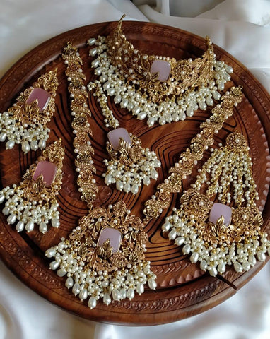 Hand Made Complete Bridal Set With Maala