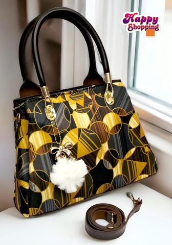 New  Printed HandBag For Girls With Keychain