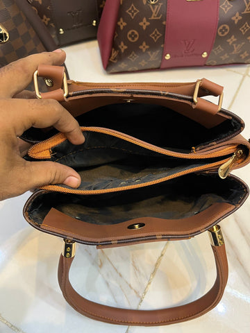 High Quality Louis Vitton Bag With 3 Portion