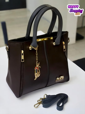 Coach High Quality Shoulder Bag For Girls With Imported Keychain