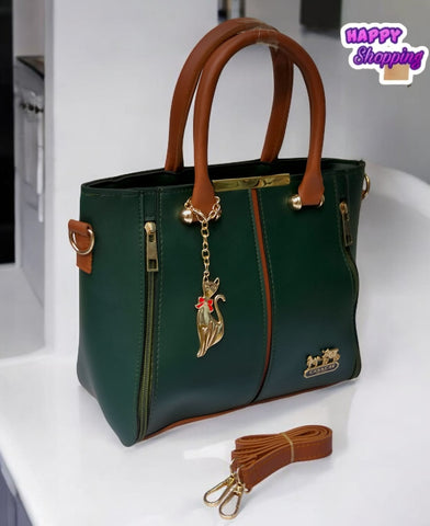 Coach High Quality Shoulder Bag For Girls With Imported Keychain