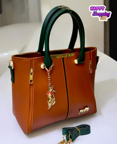 Coach High Quality Shoulder Bag For Girls With Imported Keychain
