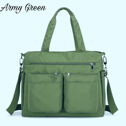 New Ladies Fashionable waterproof Nylon Casual Shoulder Large Mummy Bag