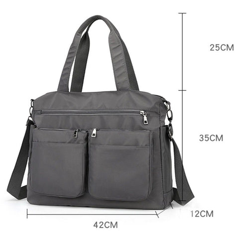 New Ladies Fashionable waterproof Nylon Casual Shoulder Large Mummy Bag