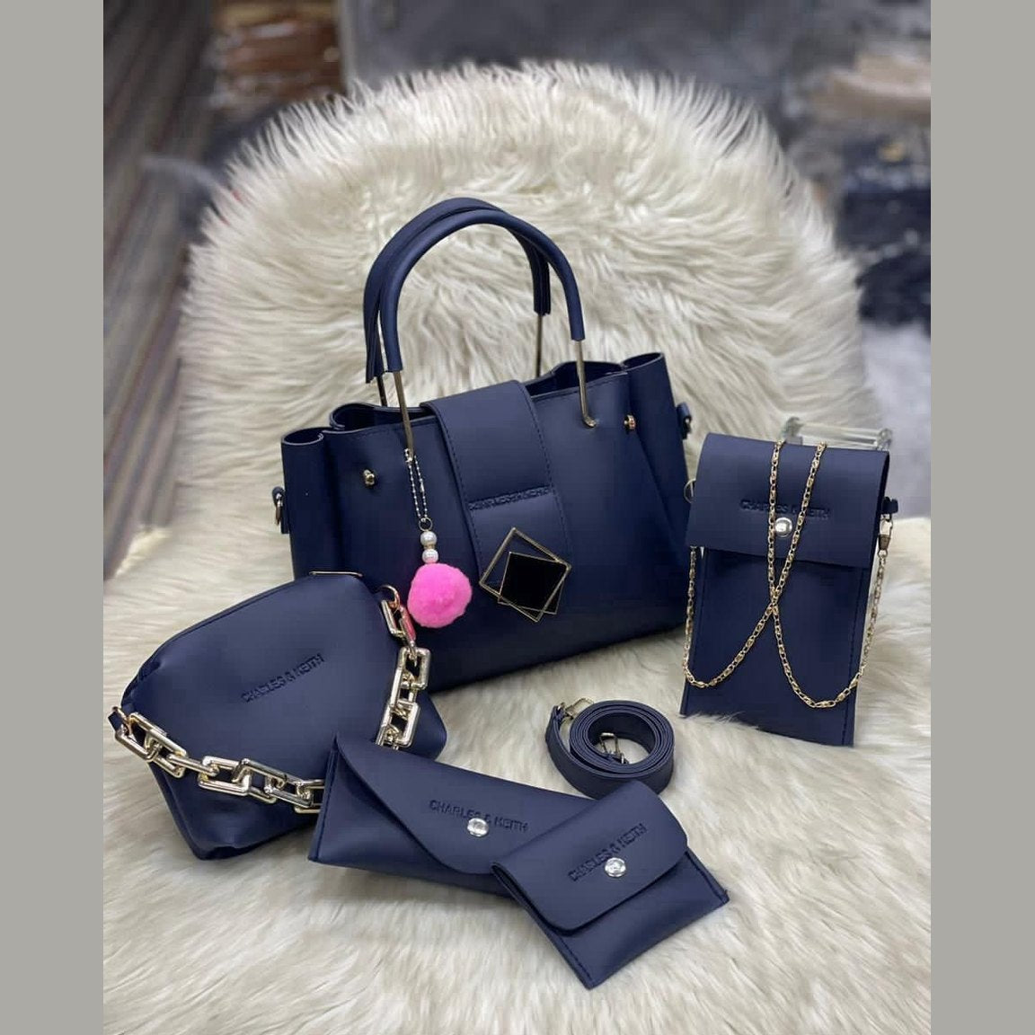Charles & Kieth 5pcs HandBag Set