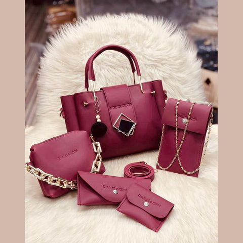 Charles & Kieth 5pcs HandBag Set