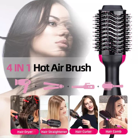 Hot Air Brush 4 In 1 Hair Dryer Brush