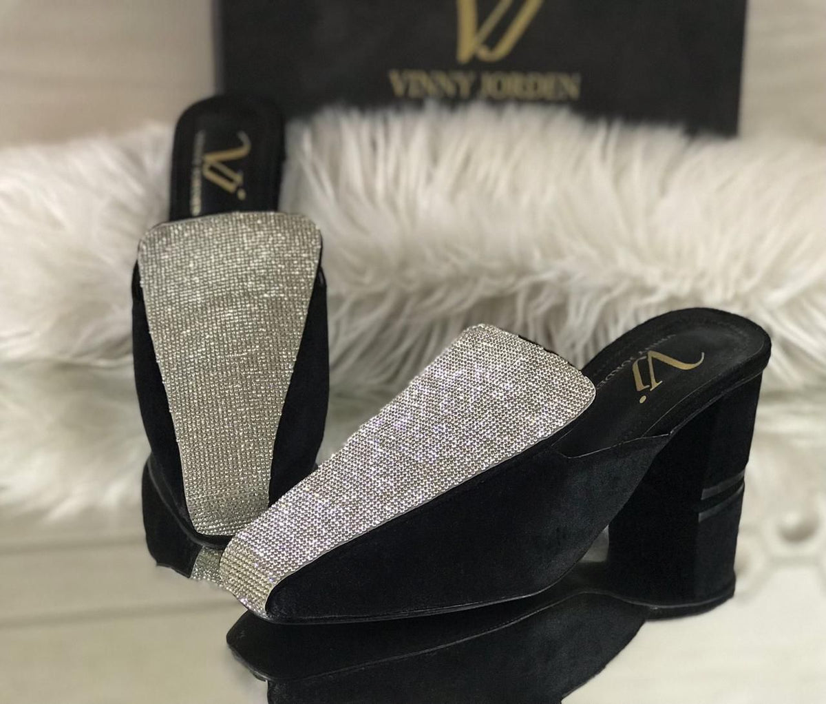 Vinny Jordan Original Block Heels (with brand box)