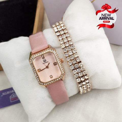 TRUE WORTH WATCH + BRACELET (with box)