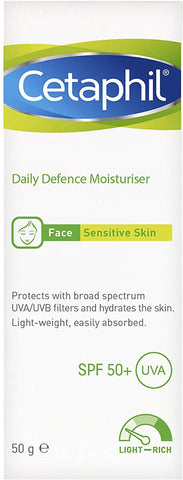 Cetaphil Daily Defence Moisturiser with SPF50+ - 50g