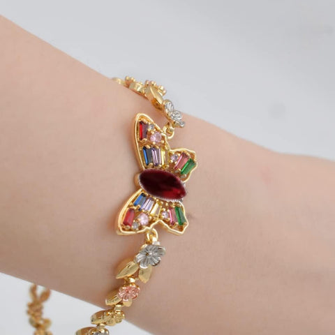 Beautiful Classic fancy Zircon Butter fly style Bracelet