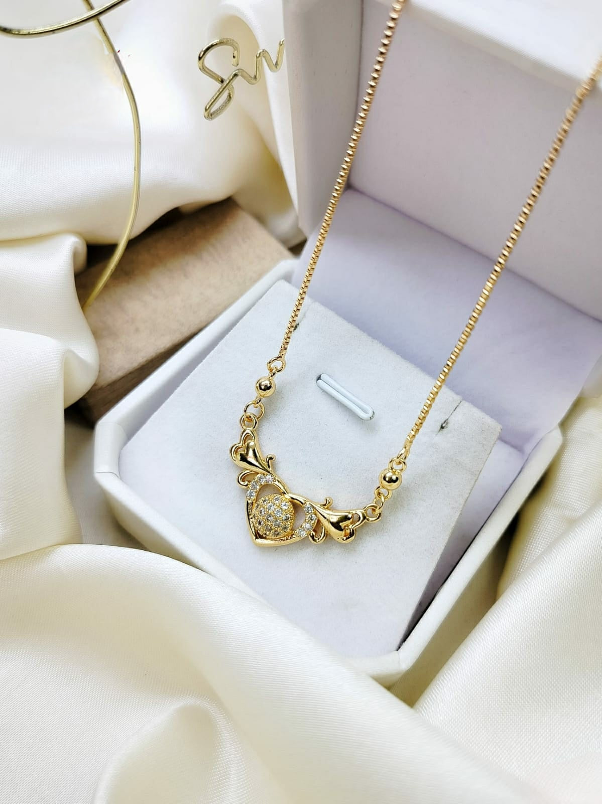 Fancy Zircon Diamond Ball locket