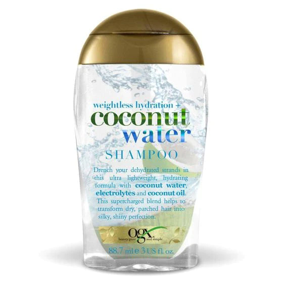 OGX- Weightless Hydration + Coconut Water Shampoo, Sulfate Free, 385ml