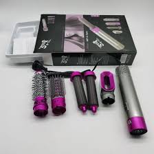 5 in 1 Hot Air Comb Hair Dryer Brush Blow Dryer Hair Curler Straightener Multi-Function Hair Styling Products