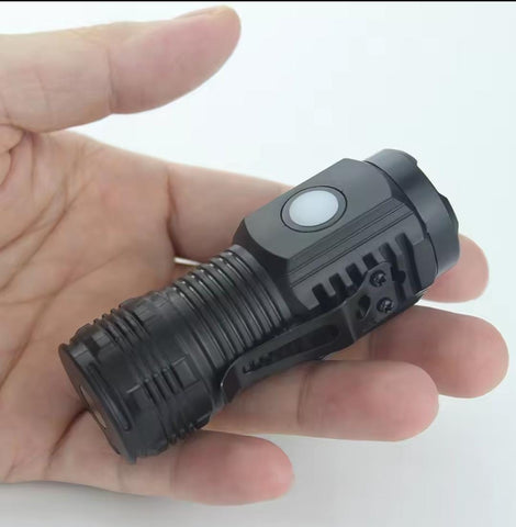 Powerful Mini 3 LED Flashlight With Pen Clip And Tail Magnet