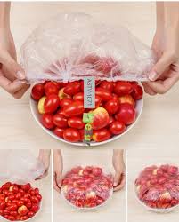 Disposable Food Cover Plasticd Shopper Bags (100 Pcs)