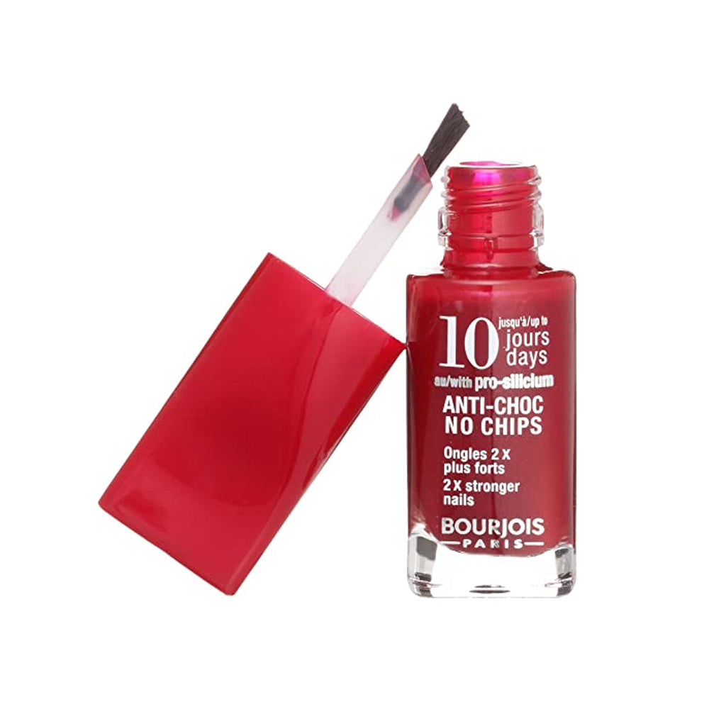 Bourjois- 10 DAYS NO Chips Nail Enamel 21 Rouge Profond