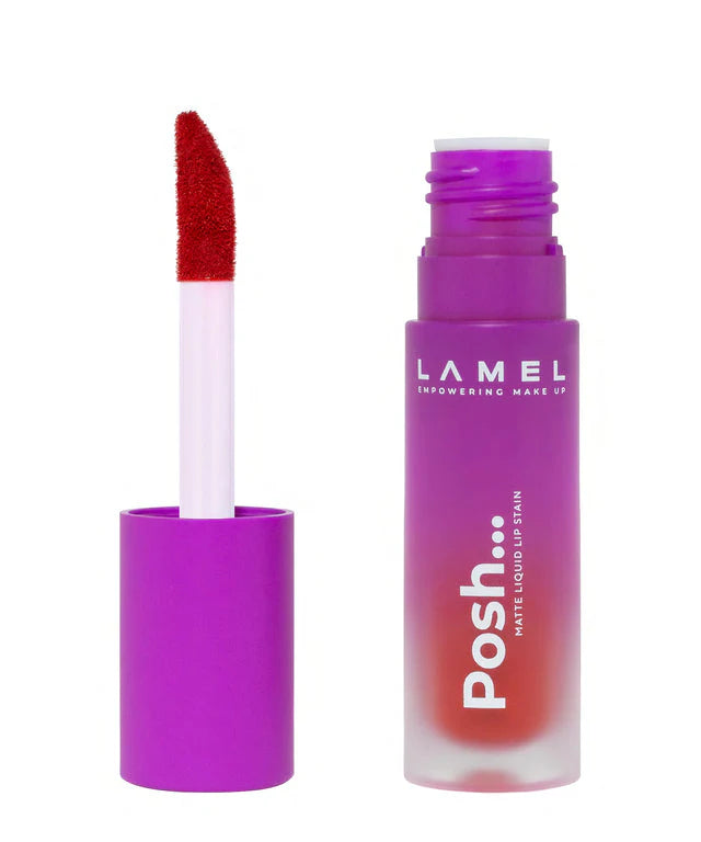 LAMEL Posh Matte Liquid Lip Stain 407( Wine Red)