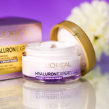 L'Oreal Paris, Hyaluron Expert Replumping Moisturizing Care Night Cream Mask, 50Ml