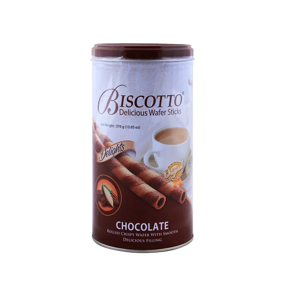 Biscotto Wafer Sticks Chocolate Tin 370g