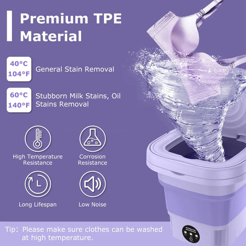 Home.Co- Foldable Mini Washing Machine