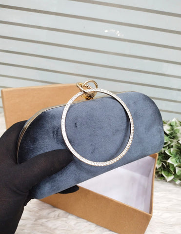 Ring Handle Bridal Fancy Clutch