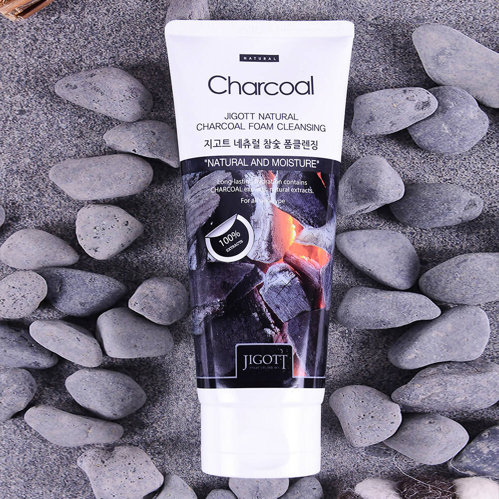 Jigott Charcoal Foam Cleansing 180ml (Korean)