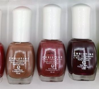 Christine Nail Polishes 10ml Pack of 3 Multi-Colors