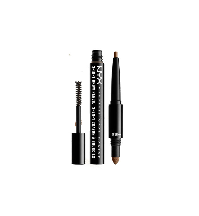 NYX Professional Makeup- 3-in-1 Brow Pencil 06 Brunette