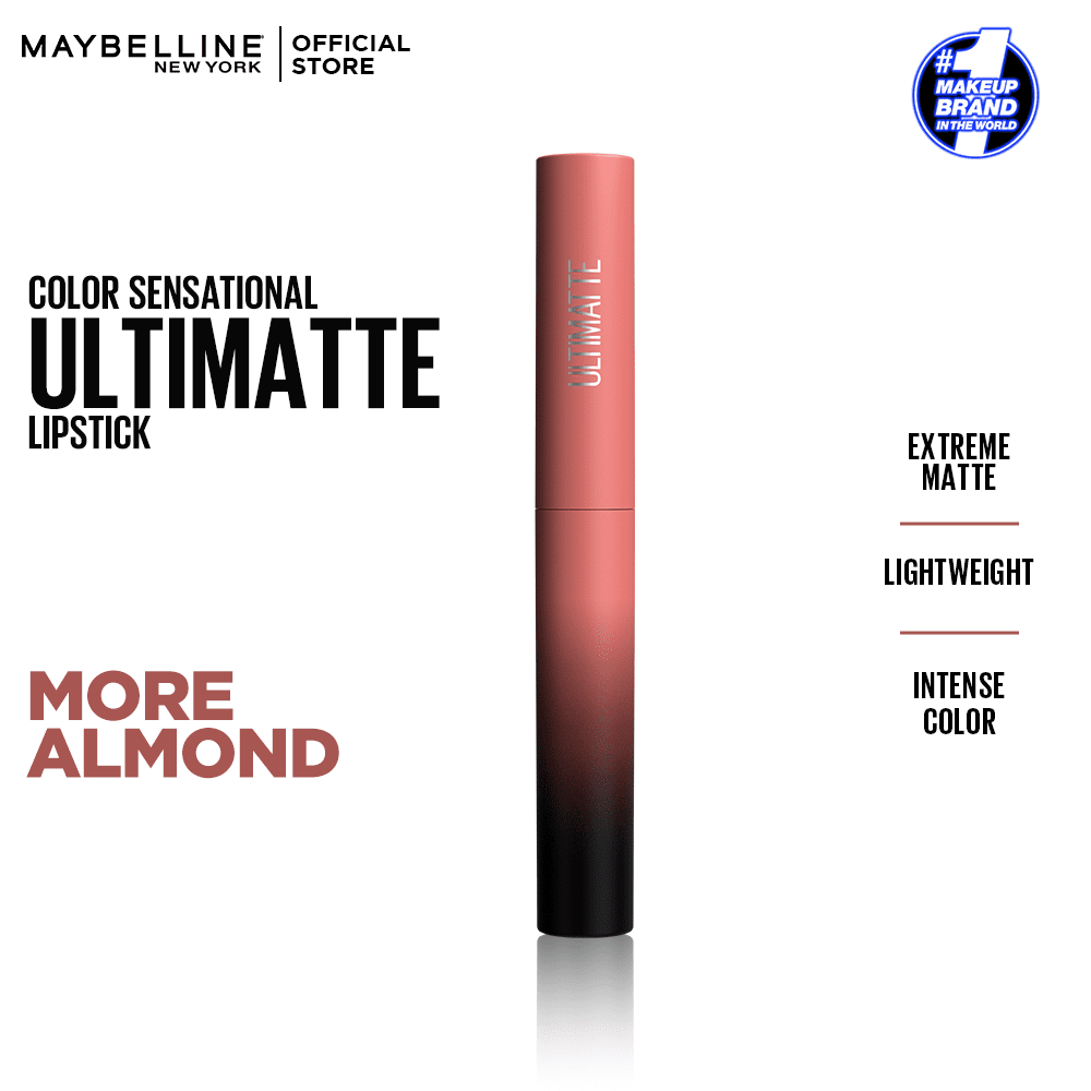 Maybelline New York Color Sensational Ultimatte Slim Lipstick - More Almond