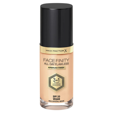 MaxFactor Facefinity All Day Flawless Liquid Foundation 3in1 033 Crystal Beige 30 Ml