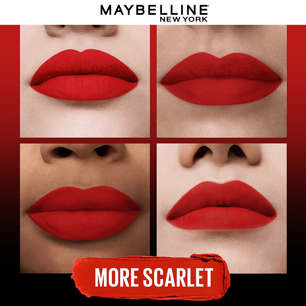Maybelline New York Color Sensational Ultimatte Slim Lipstick - More Scarlet