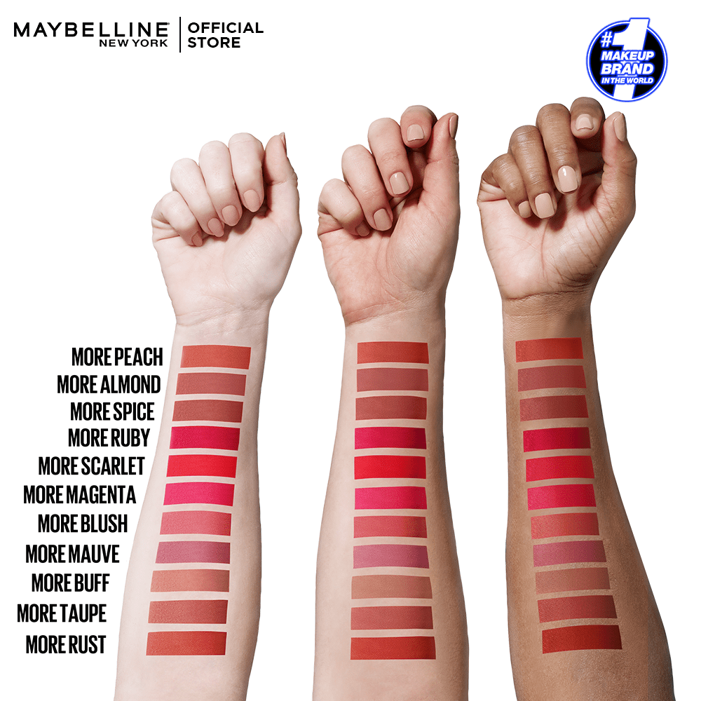 Maybelline New York Color Sensational Ultimatte Slim Lipstick - More Scarlet