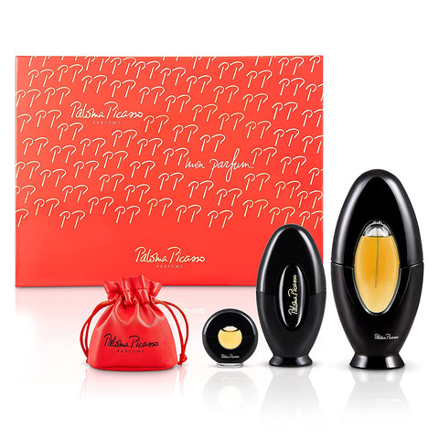 Paloma Picasso EDP 100ML+EDP 30Ml+Mini Spray 4.8Ml+Pouch Gift set