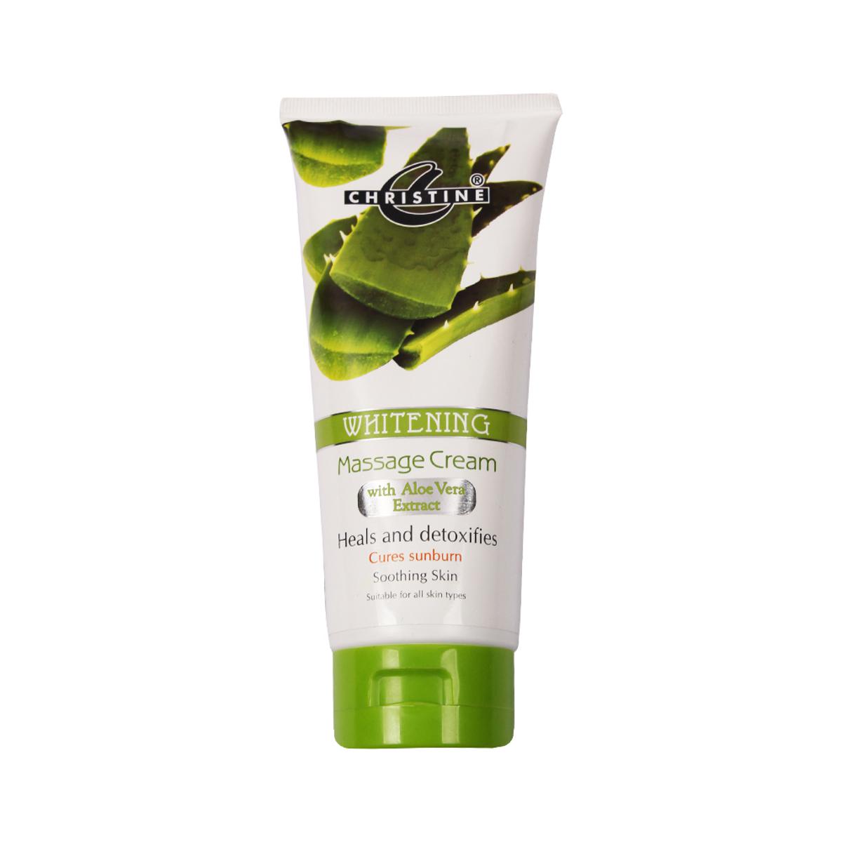 Christine Whitening MassageCream Tube (Aloe Vera Extracts)