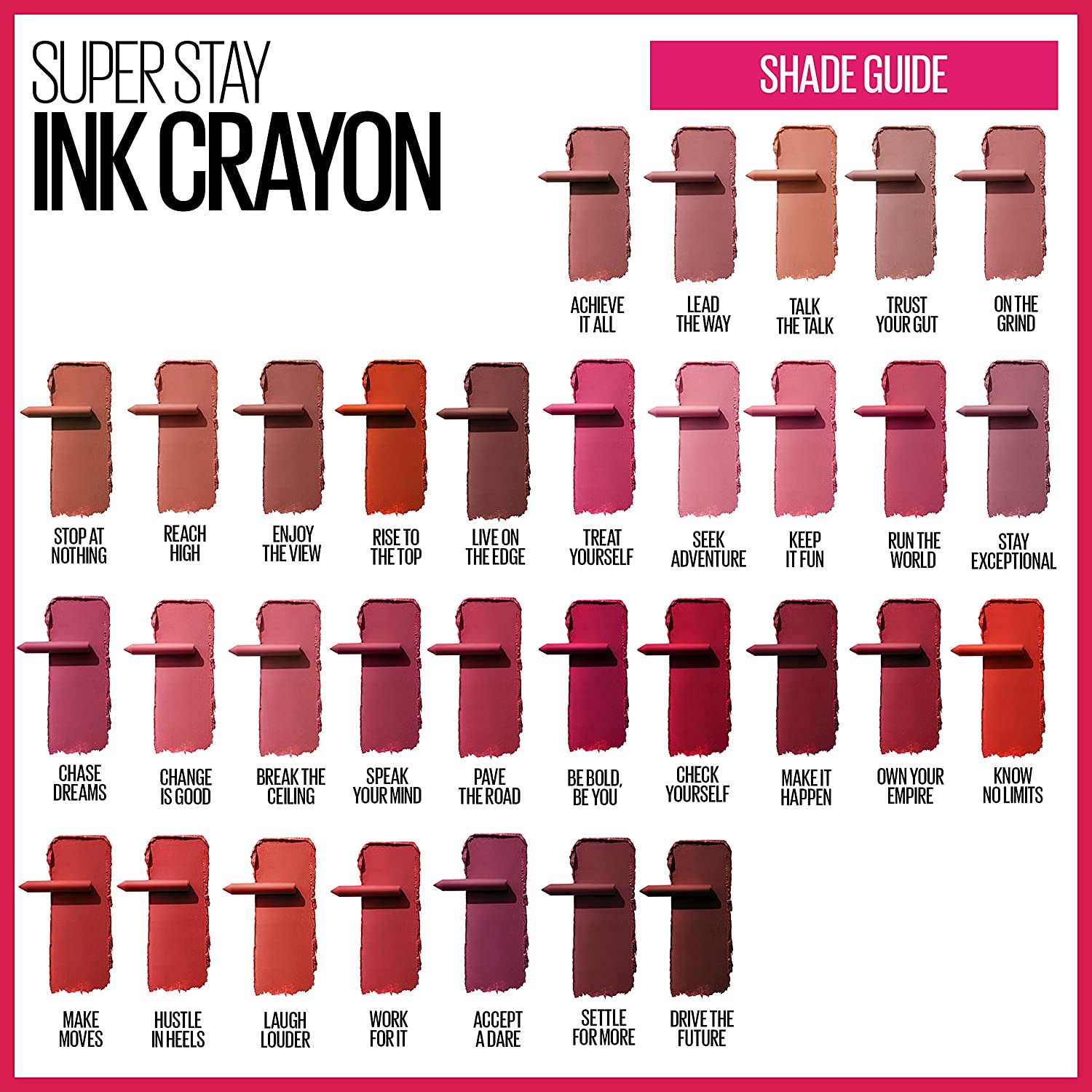 Maybelline New York- SuperStay Ink Crayon Lipstick 50 Own Your Empire