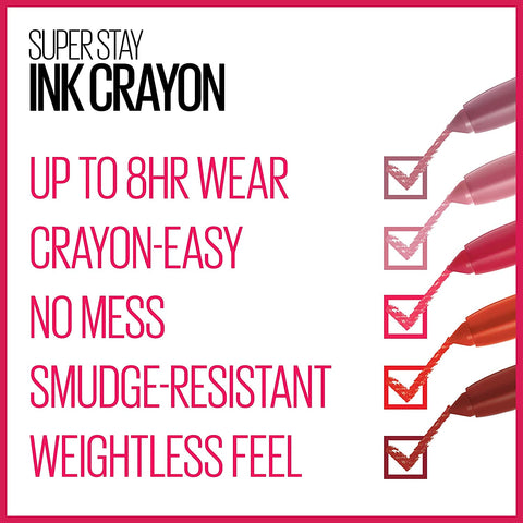 Maybelline New York- SuperStay Ink Crayon Lipstick 50 Own Your Empire
